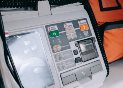 Control panel of EMS equipment, showcasing features relevant to emergency responders.
